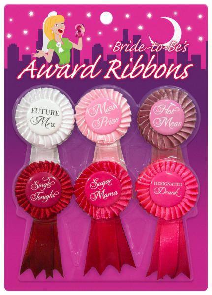 Bride To Be Award Ribbons 6 Package