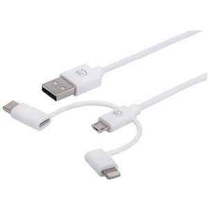 Manhattan 3-in-1 USB Charging and Data Cable