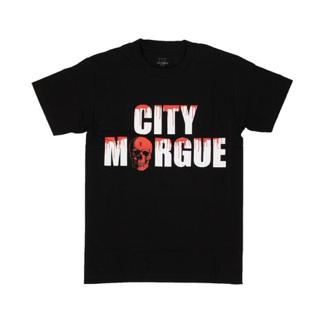 VLONE x CITY MORGUE Cotton 'Dogs' Short Sleeve T-Shirt - Black