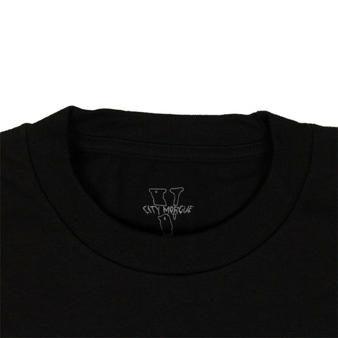 VLONE x CITY MORGUE Cotton 'Dogs' Short Sleeve T-Shirt - Black