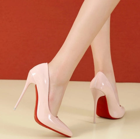 2022 Fashion High Heels 35-45 Plus Size Women Shoes 12cm Thin Stiletto Banquet Wedding Shoes Sexy Pointed Toe Ladies Party Shoes