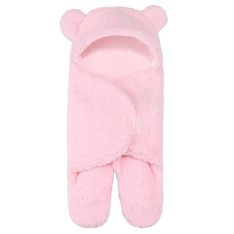 Baby Sleeping Bag Ultra-Soft Fluffy Fleece Newborn Cocoon Blanket Infant Boys Girls Clothes Sleeping Nursery Wrap Swaddle 3 6 M