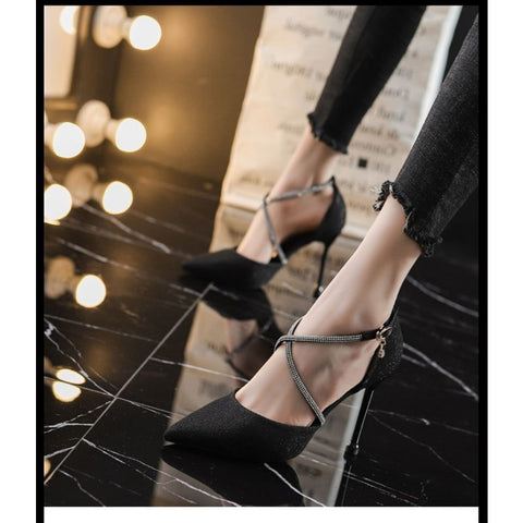 2023 Summer Women Sexy Stiletto High Heels Pumps Ladies Fashion Pointed Toe Party Shoe for Wedding Women Black Shoes