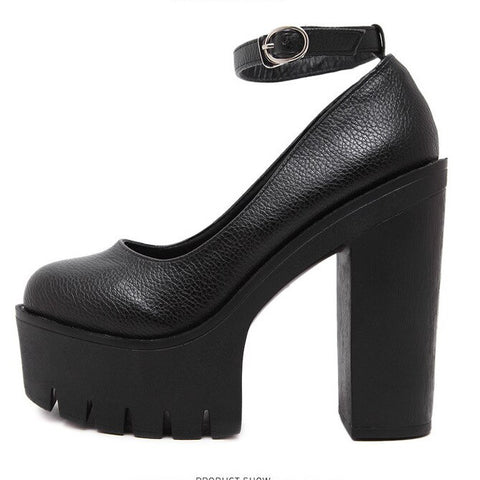 Heels for Women 2023 Large Size Single Shoe Women's 14CM High Heels, European and American Fashion One Line Buckle Women's Shoes