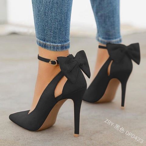 Women's High Heel Shoes New Fashion Plus Size Pionted Toe Women's Thin Heel Shoes Dress Party Ladies Heeled Shoes Female Pumps