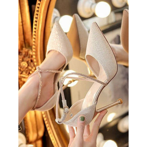 2023 Summer Women Sexy Stiletto High Heels Pumps Ladies Fashion Pointed Toe Party Shoe for Wedding Women Black Shoes