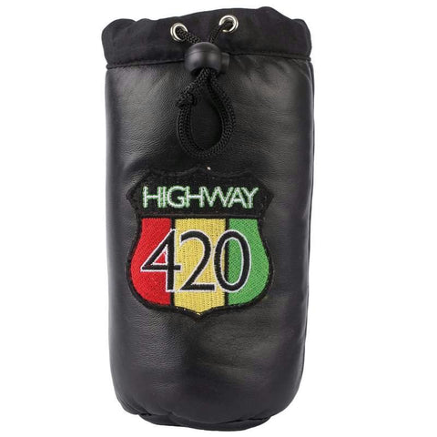 Highway 420 Genuine Leather Pipe Storage Bag