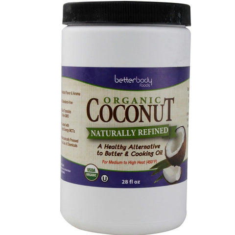 Better Body Foods Coconut Oil, Naturally Refined (6x28 Oz)