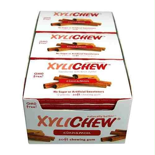 Xylichew Cinnamon Gum, Display (24x12 Pc)