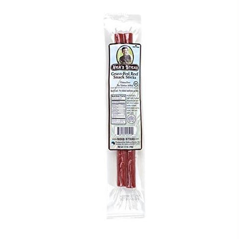 Nick's Sticks  100% Grass-fed Beef Snack Sticks (25x1.7 Oz)