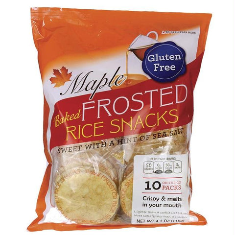 Kameda Baked Frosted Rice Snacks Maple  (6x4.1 Oz)