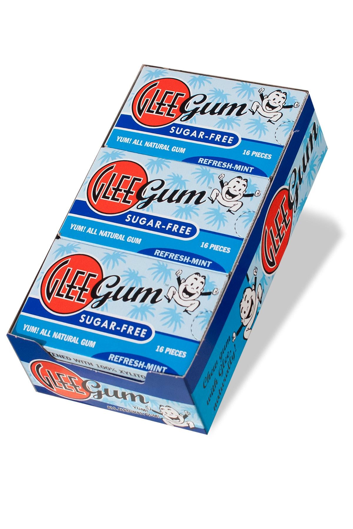 Glee Gum Sugar Free Refresh Mint Gum Box (12x16 Ct)