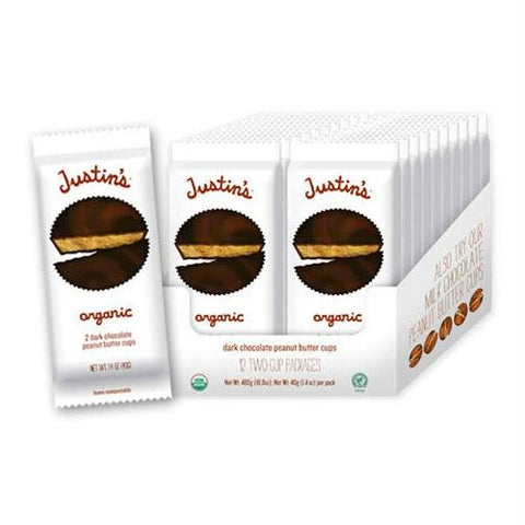 Justin's Dark Choc P/butter Milk Cups (12x1.4 Oz)