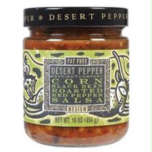 Desert Pepper Corn Black Bean Roasted Pepper Salsa (6x16 Oz)