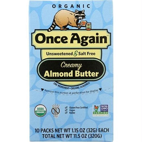 Once Again Organic Almond Butter Squeeze (10x1.5 Oz)