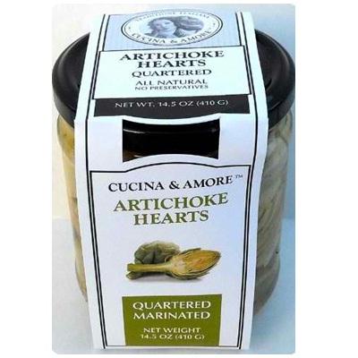 Cucina & Amore Artick Qtr Marinated (6x14.5oz )