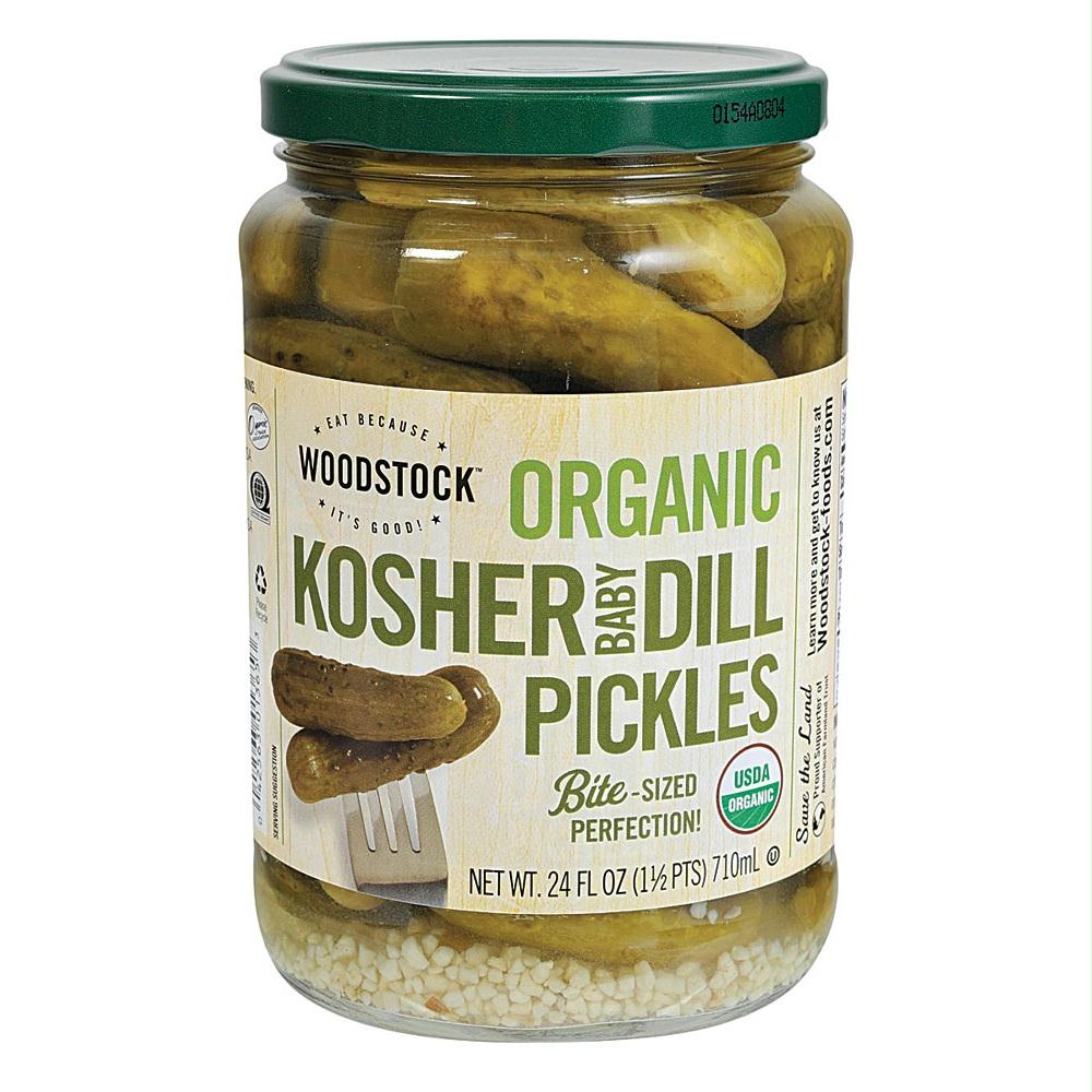 Woodstock Whole Koshr Dill Pickles (6x24 Oz)