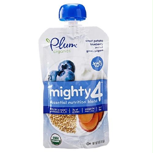 Plum Organics Sweet Potato, Blueberry, Millet & Greek Yogurt (6x4 Oz)