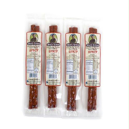 Nick's Sticks Spicy Free Range Turkey Snack Sticks (25x1.7 Oz)