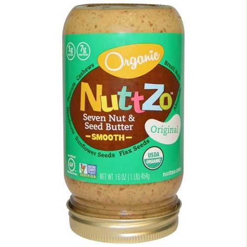 Nuttzo Organic Seven Nut & Seed Butter, Smooth, Original (6x16 Oz)