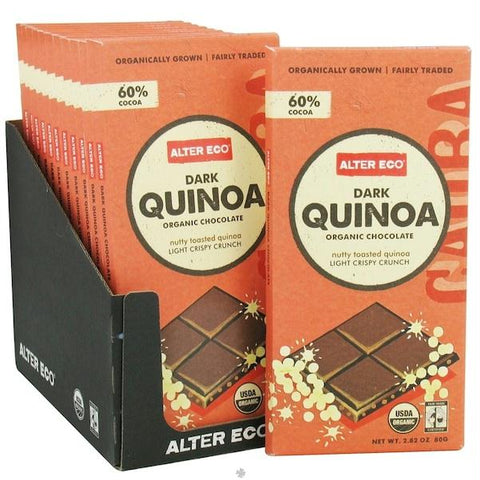 Alter Eco Chocolate Dark Quinoa (12x2.82oz )