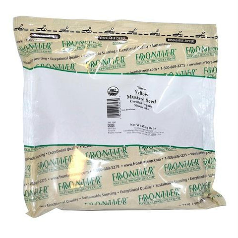 Frontier Herb Org Whole Yellow Mustard Seed (1x1lb)