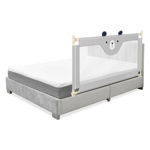 57 Inches Bed Rail for Toddlers with Double Lock-Gray