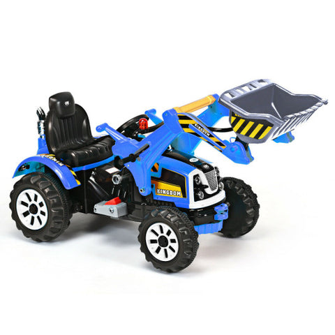 12 V Battery Powered Kids Ride on Dumper Truck-Blue