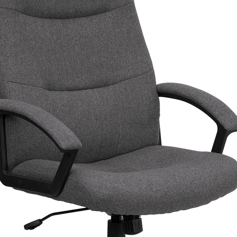 Gray High Back Fabric Chair