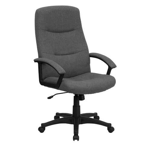 Gray High Back Fabric Chair