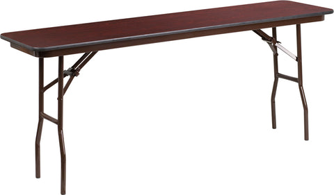 18x72 Mahogany Training Table