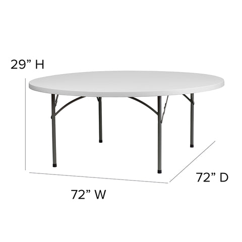 72RD Plastic Fold Table