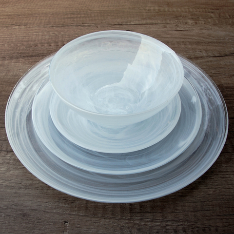 NUAGE Glass Dinnerware Set