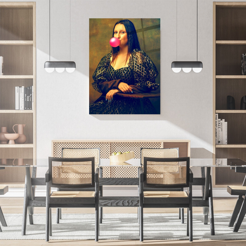 Mona Lisa Gummy Glass Wall Art