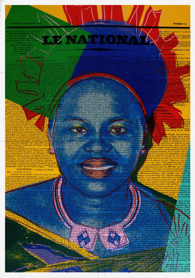 Queen Ntombi Twala Newspaper Glass Wall Art