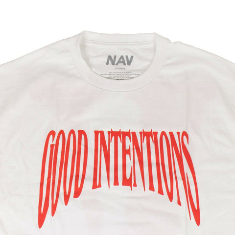 VLONE x NAV Cotton 'Good Intentions' Short Sleeve T-Shirt - White