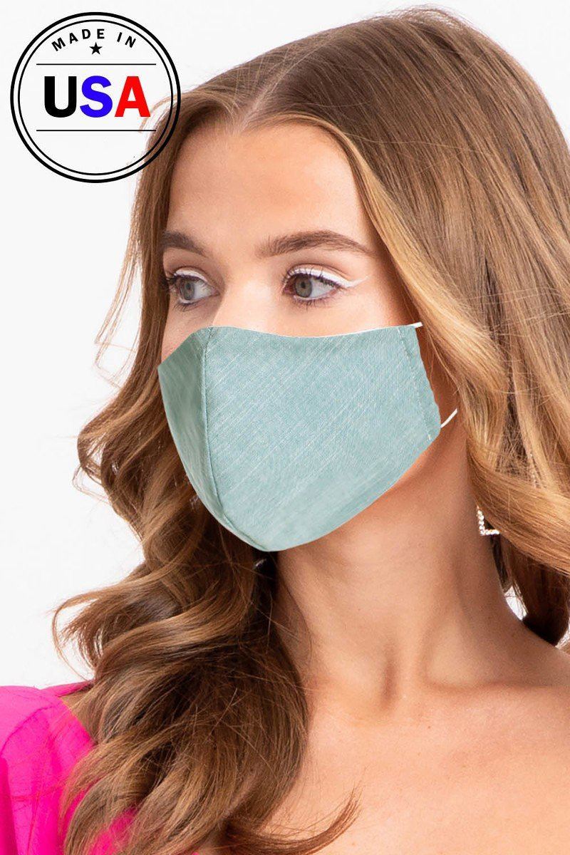 Made In Usa Unisex Fashionable, Reusable Washable, Cool Breathable Fabric Face Mask