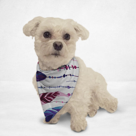 Colorful Native Feathers Cat & Dog Bandana