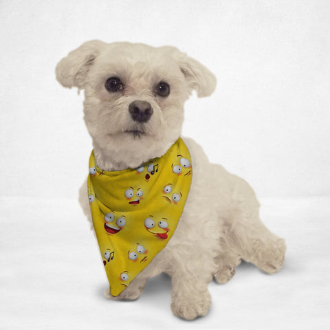 Emoji Wall Cat & Dog Bandana