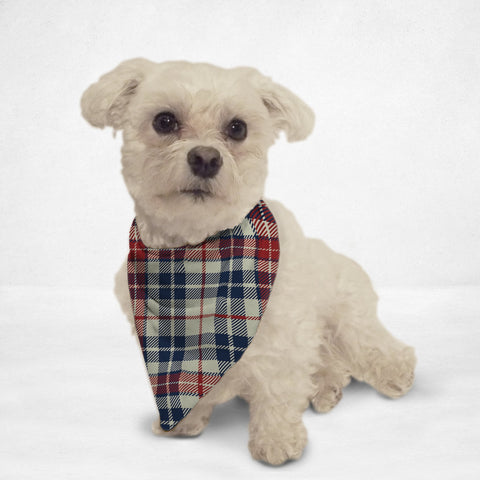 Light Plaid Cat & Dog Bandana