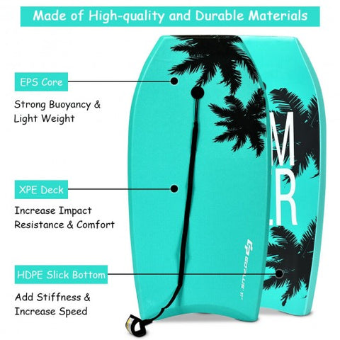 33 Inch/37 Inch/41 Inch Lightweight Super Surfing Bodyboard