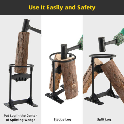 Steel Manual Wedge Firewood Splitter