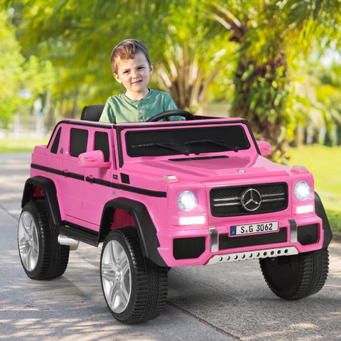 12V Licensed Mercedes-Benz Kids Ride On Car-Pink