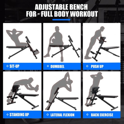 Multi-Functional Adjustable Full Body Exercise Weight Bench