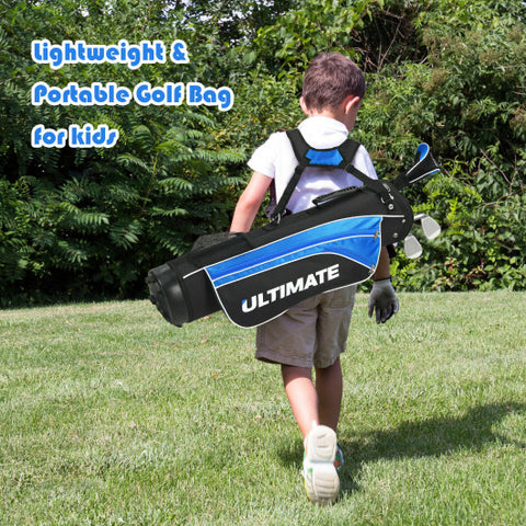 Junior Complete Golf Club Set For Age 8 to 10-Blue