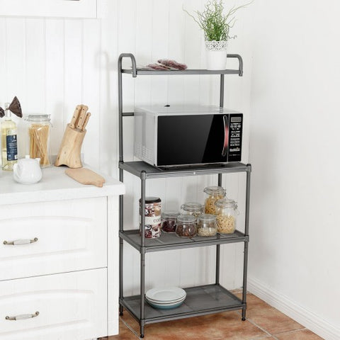 4-Tier Baker’s Rack Stand Shelves Kitchen Storage Rack Organizer