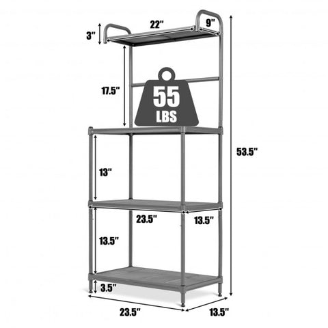 4-Tier Baker’s Rack Stand Shelves Kitchen Storage Rack Organizer