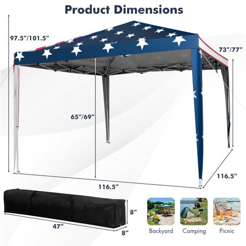 Outdoor 10 x 10 Feet Pop-up Canopy Tent Gazebo Canopy