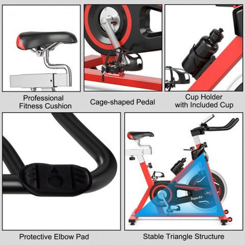 Indoor Stationary Belt Driven Exercise Cycling Bike of Gym Home