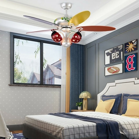 52 Inch Kids Ceiling Fan with Pull Chain Control